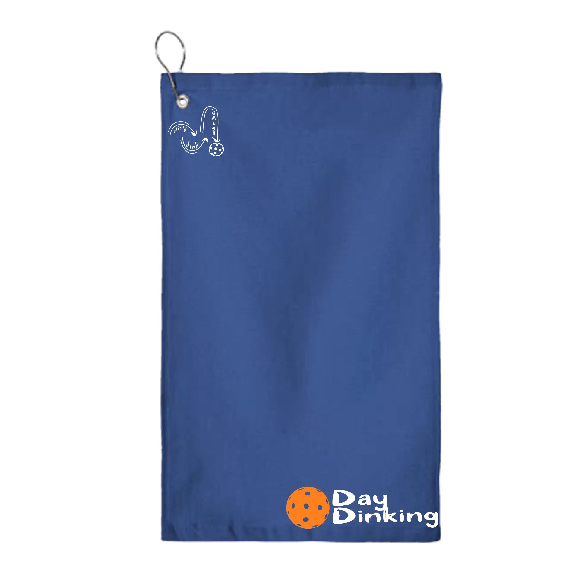 Day Dinking Pickleball (Customizable) |  Pickleball Court Towels | Grommeted 100% Cotton Terry Velour