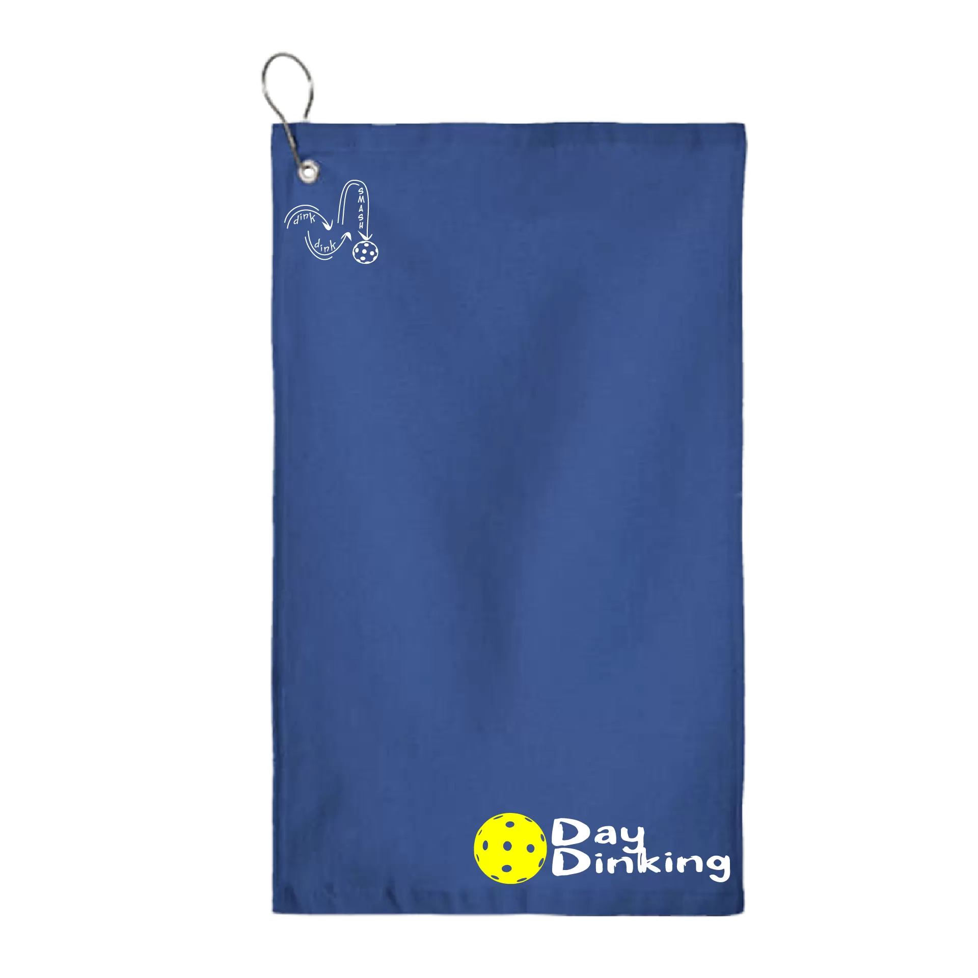 Day Dinking Pickleball (Customizable) |  Pickleball Court Towels | Grommeted 100% Cotton Terry Velour