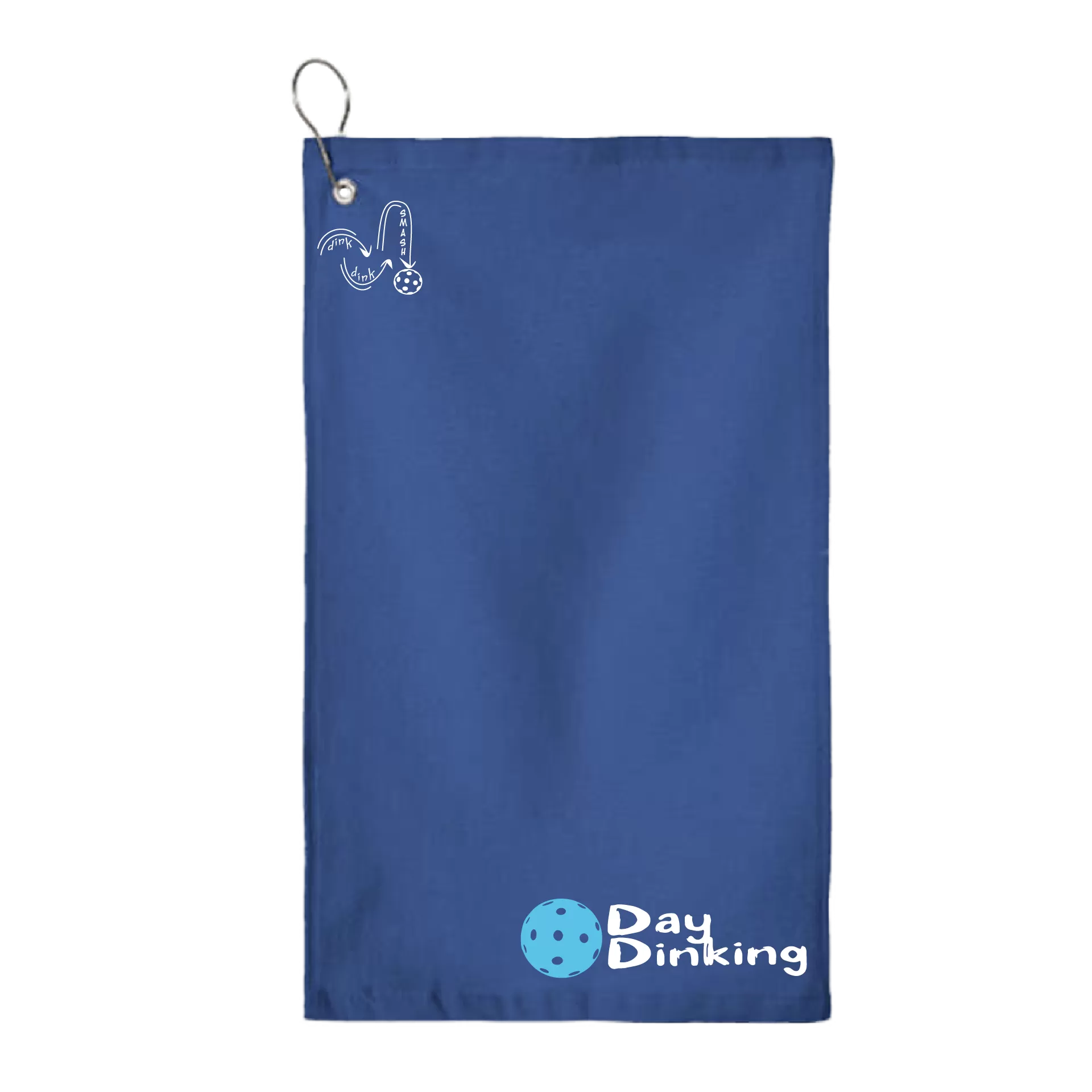 Day Dinking Pickleball (Customizable) |  Pickleball Court Towels | Grommeted 100% Cotton Terry Velour