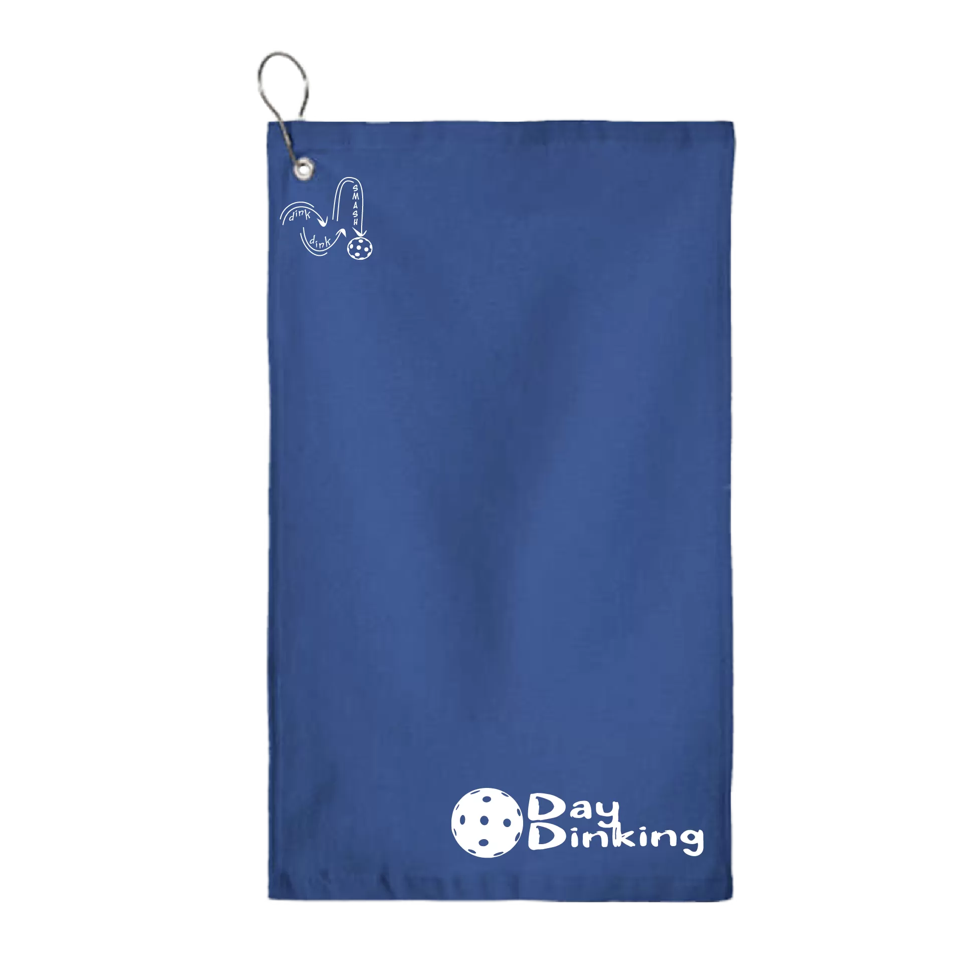 Day Dinking Pickleball (Customizable) |  Pickleball Court Towels | Grommeted 100% Cotton Terry Velour