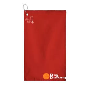 Day Dinking Pickleball (Customizable) |  Pickleball Court Towels | Grommeted 100% Cotton Terry Velour