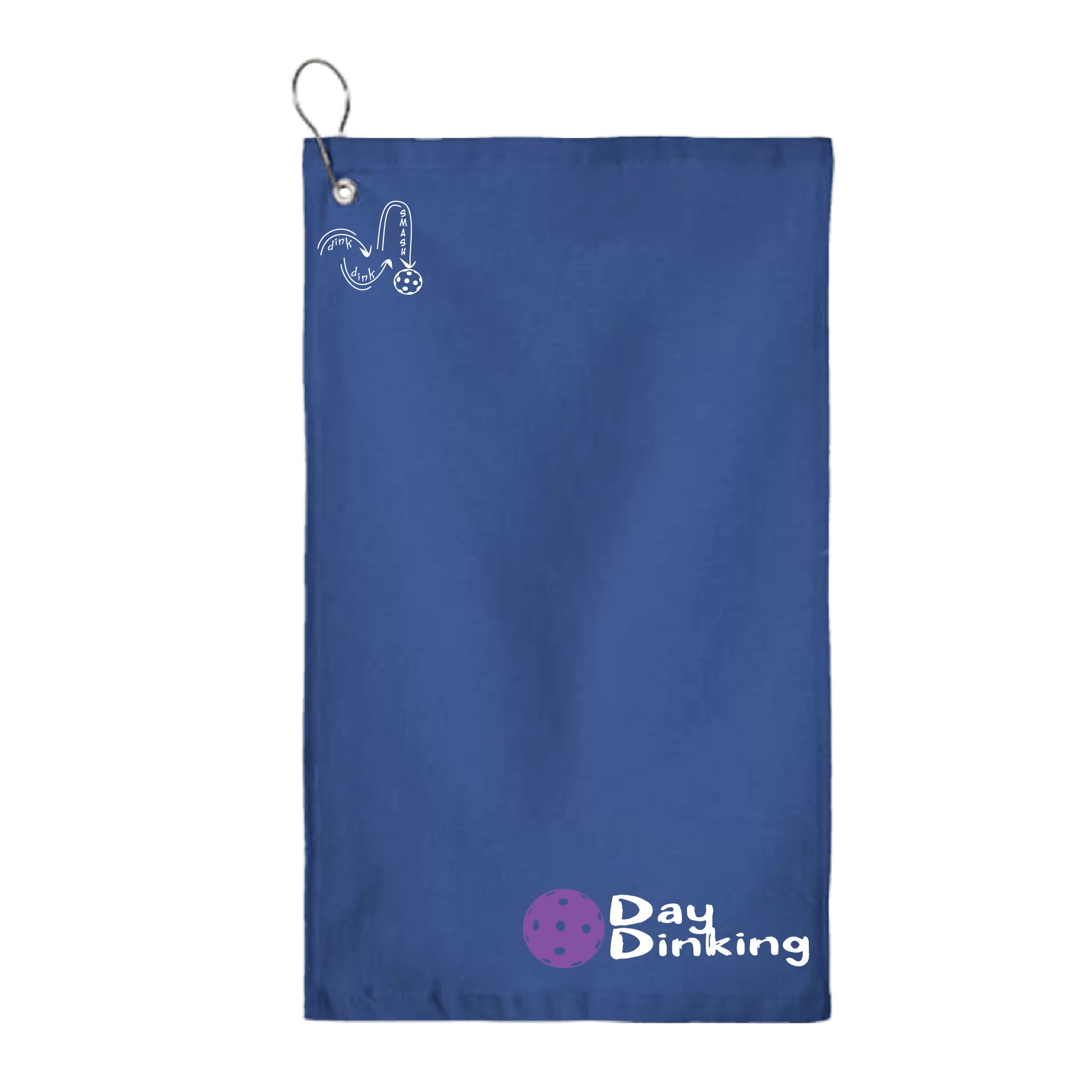 Day Dinking Pickleball (Customizable) |  Pickleball Court Towels | Grommeted 100% Cotton Terry Velour