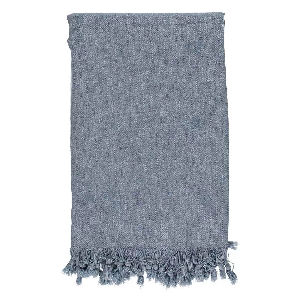 Denim Blue Stonewashed Throw