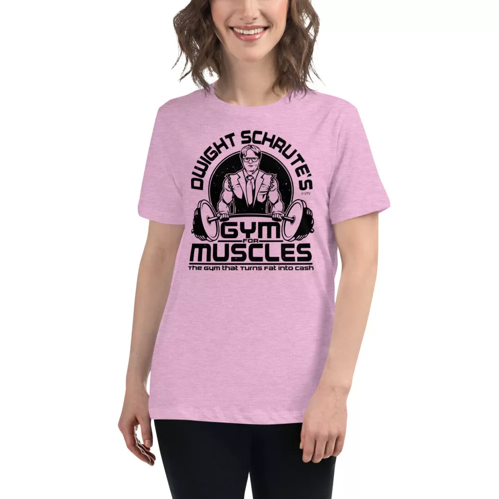 Dwight Schrute's Gym For Muscles Women's Relaxed T-Shirt