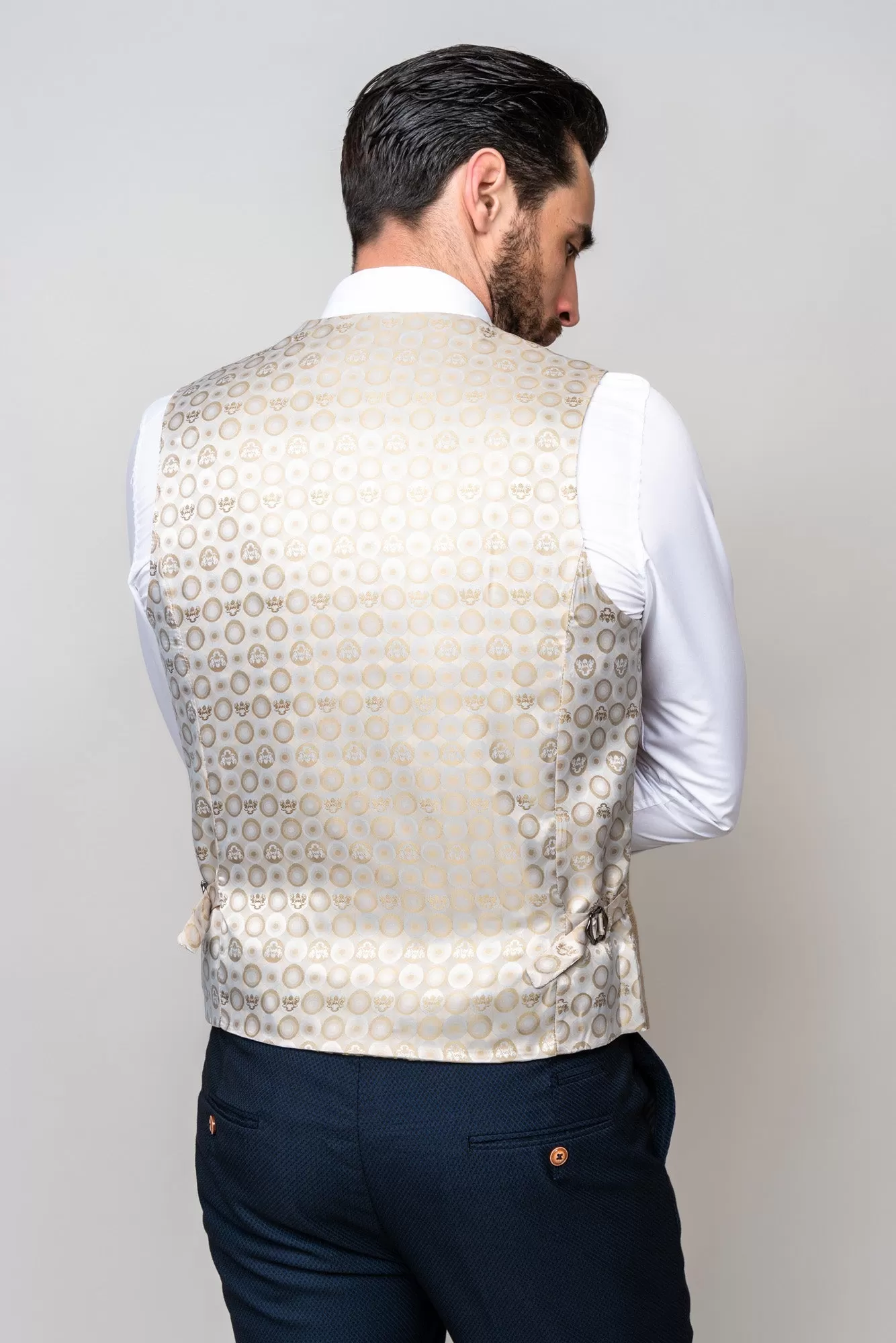 DX7 - Oak Tweed Check Waistcoat