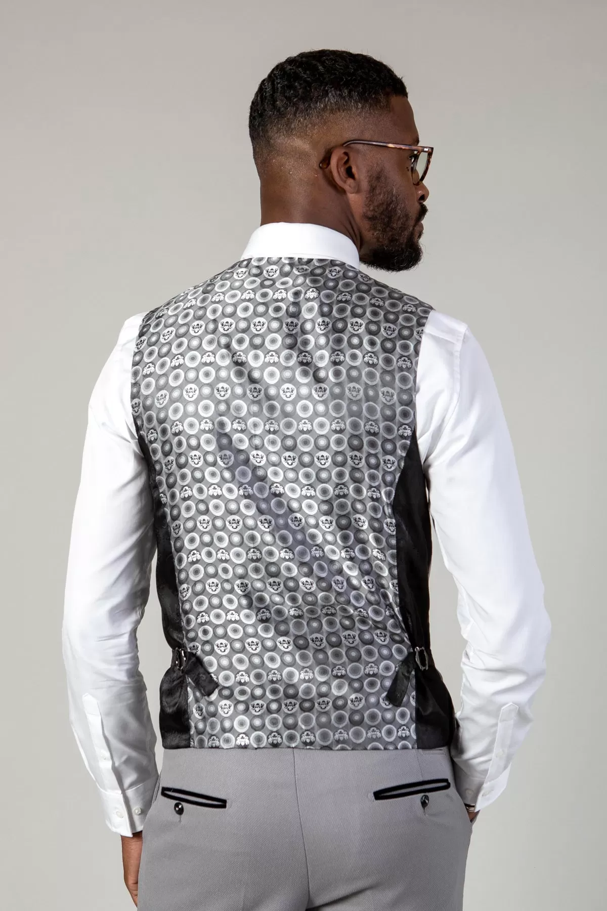 EDWIN - Silver Grey Single Breasted Waistcoat