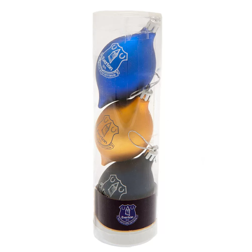 Everton FC 3pk Vintage Baubles