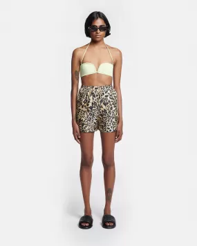 Exter - Printed Twill-Silk Boxer Shorts - Leopard