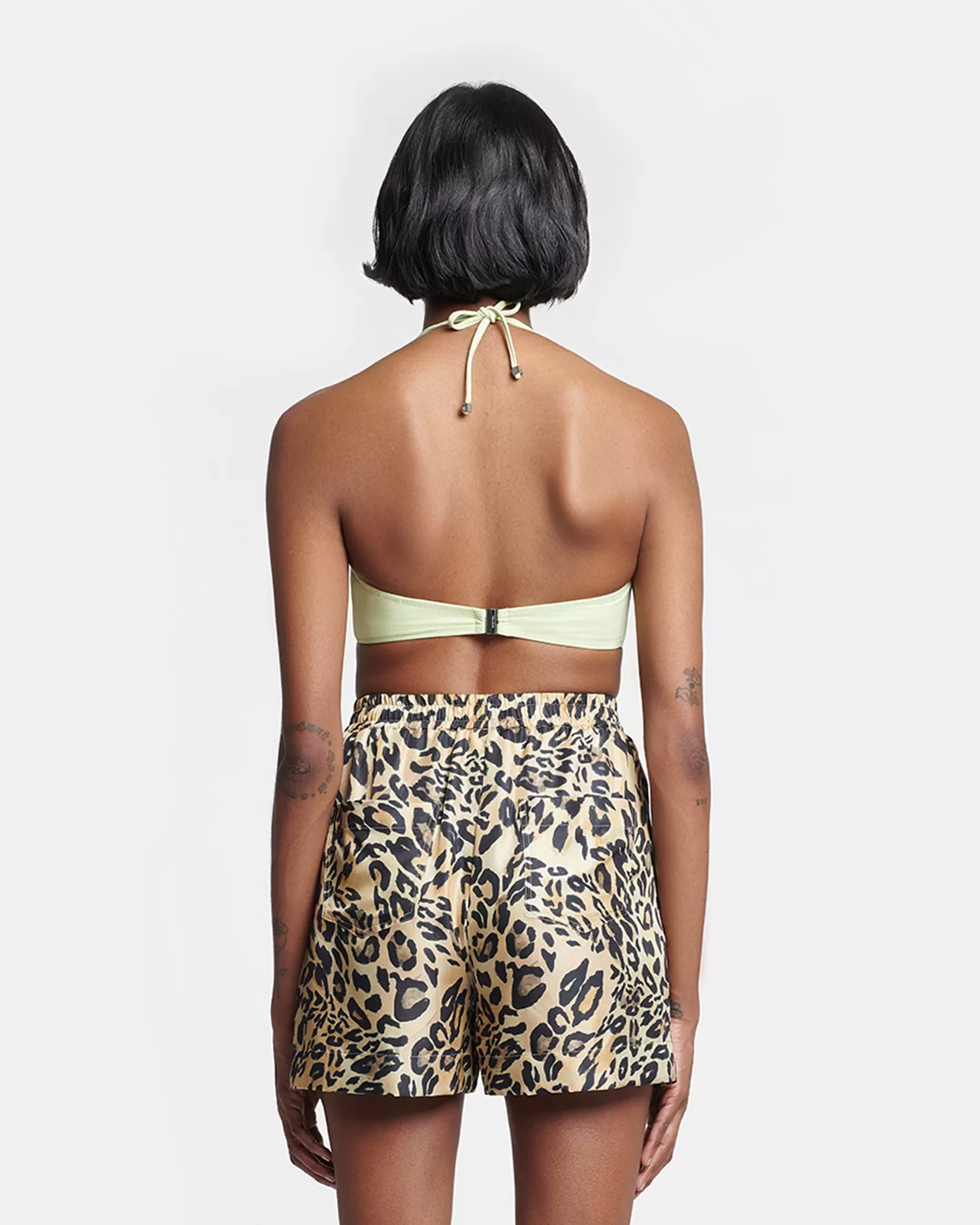 Exter - Printed Twill-Silk Boxer Shorts - Leopard