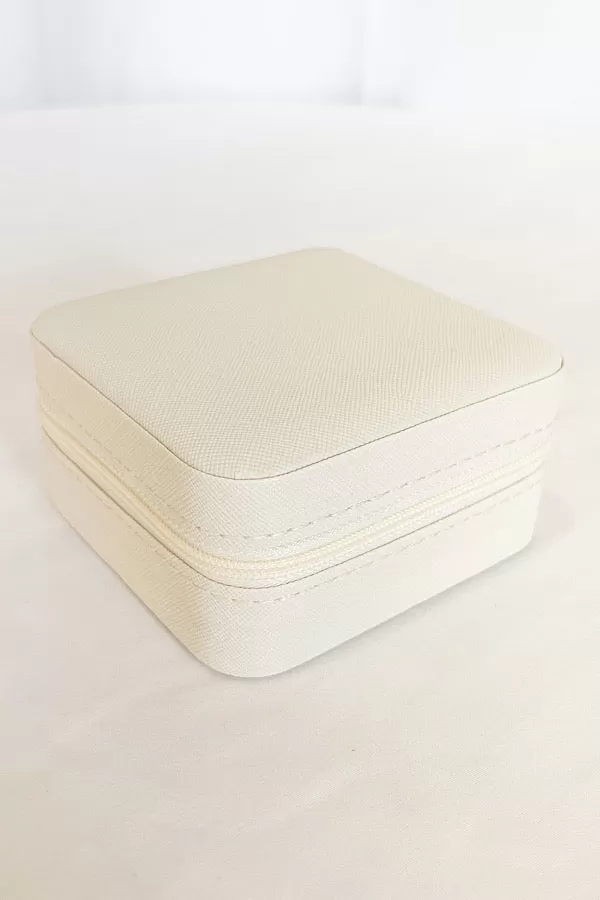 For Keeps Cream Jewelry Box