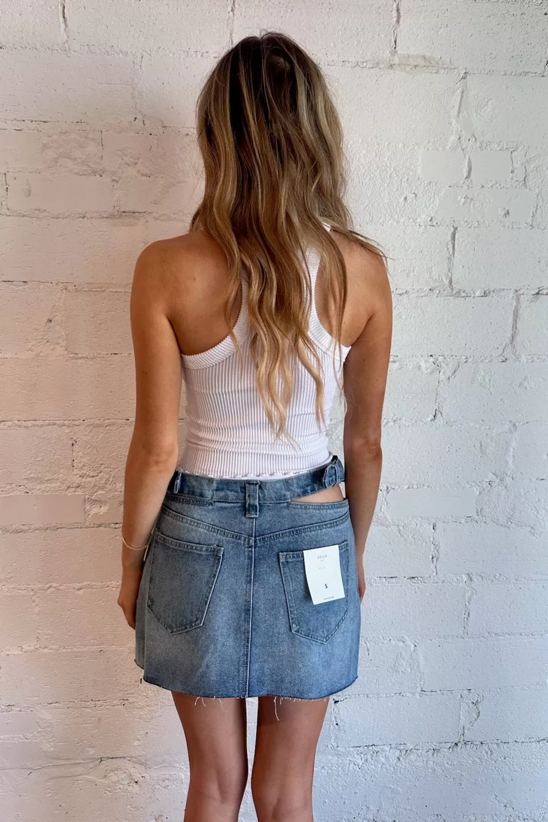 Forever My Go To Denim Mini Skirt