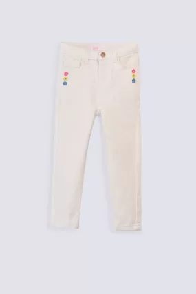 GIRLS EMBROIDERED DENIM