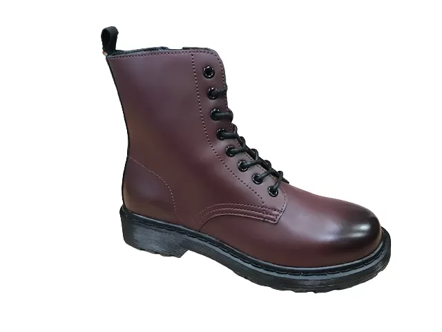 Gold&gold women's combat boots GS11 burgundy