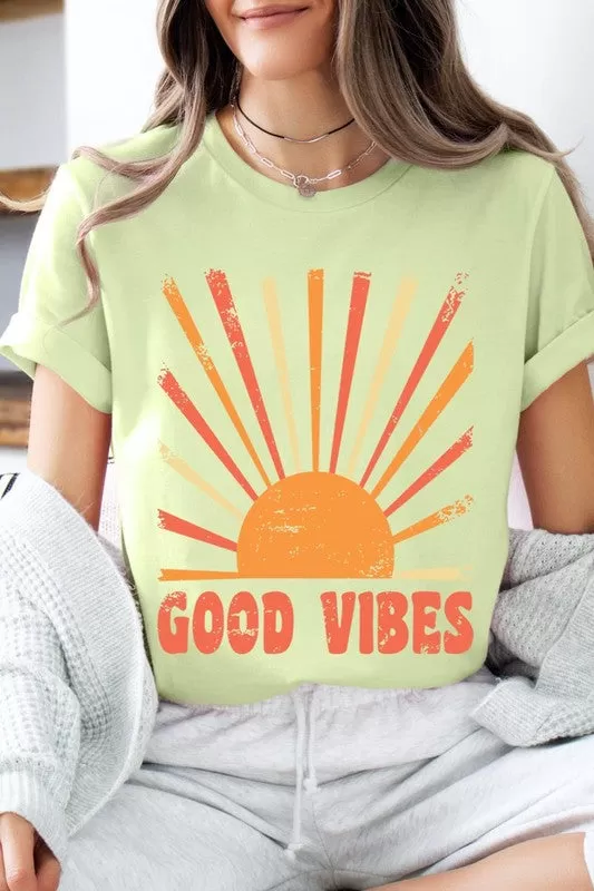 Good Vibes Sunshine Summer Graphic T Shirts