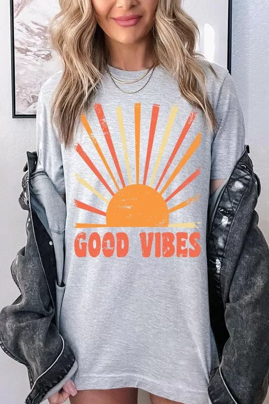 Good Vibes Sunshine Summer Graphic T Shirts