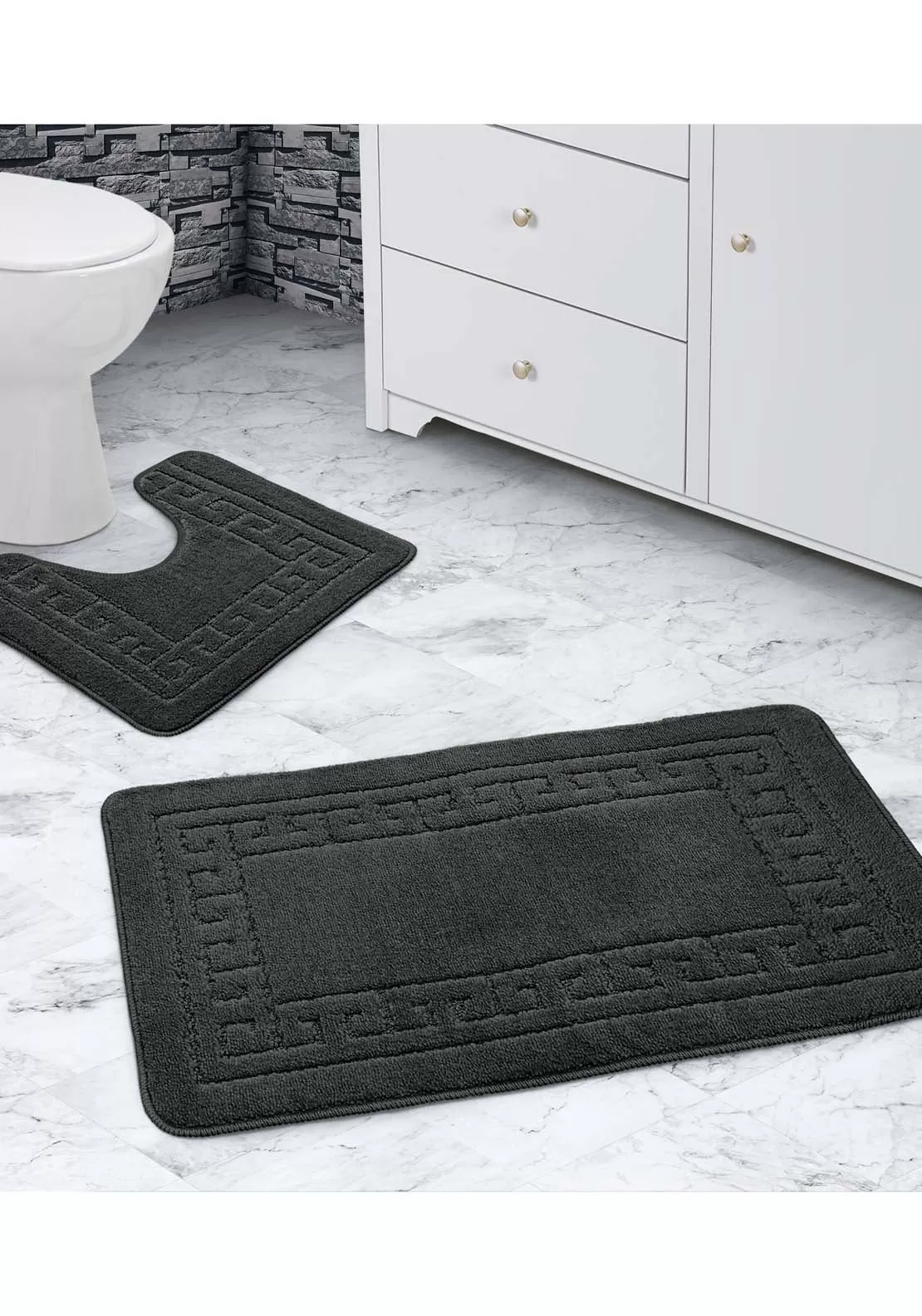 Greek Bath Mat Set