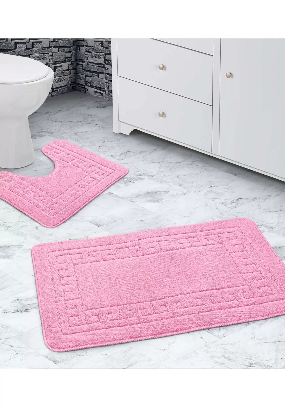 Greek Bath Mat Set