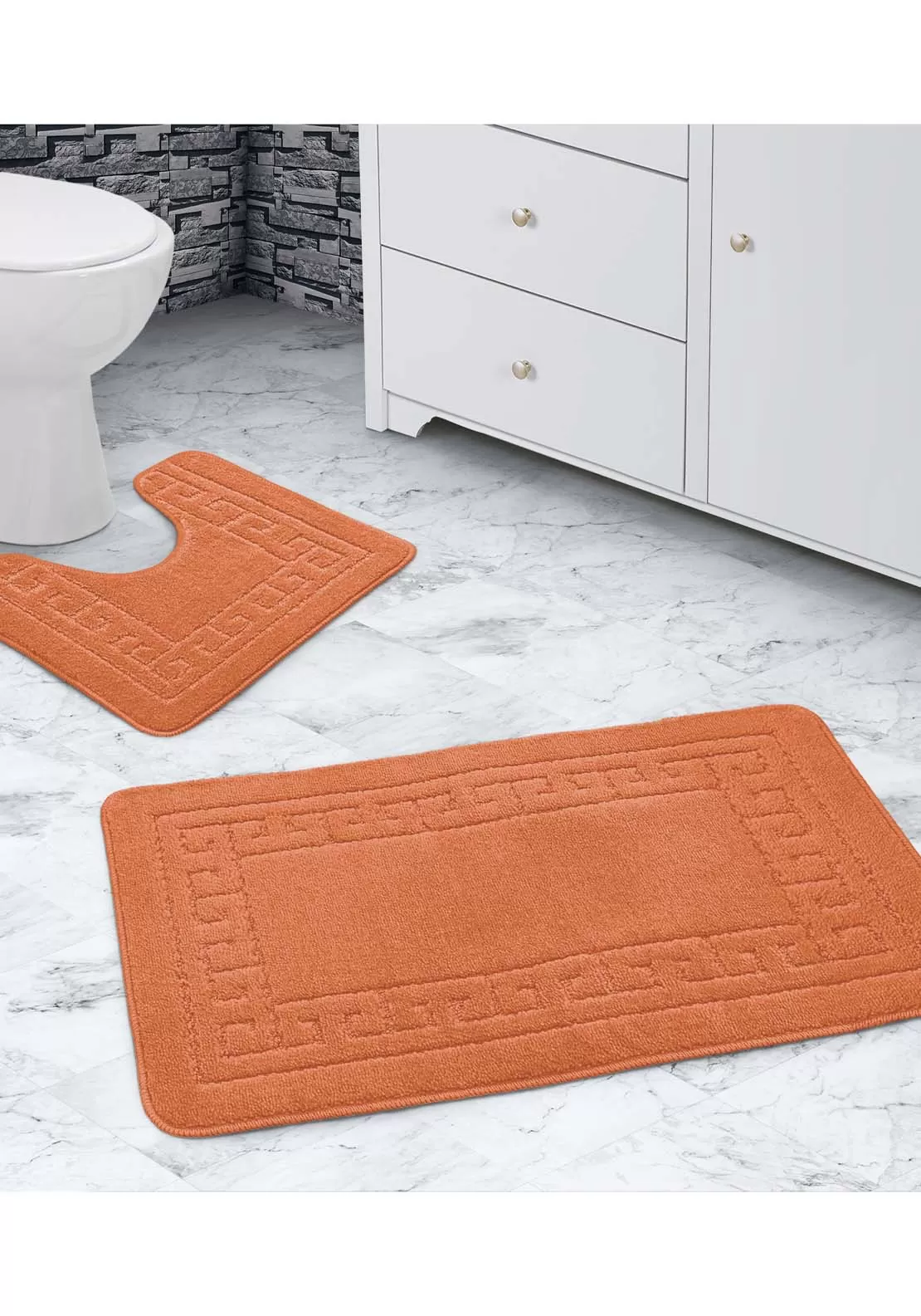 Greek Bath Mat Set