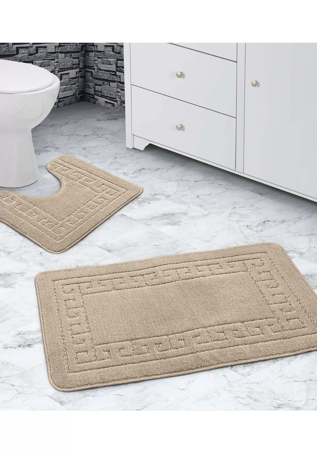 Greek Bath Mat Set