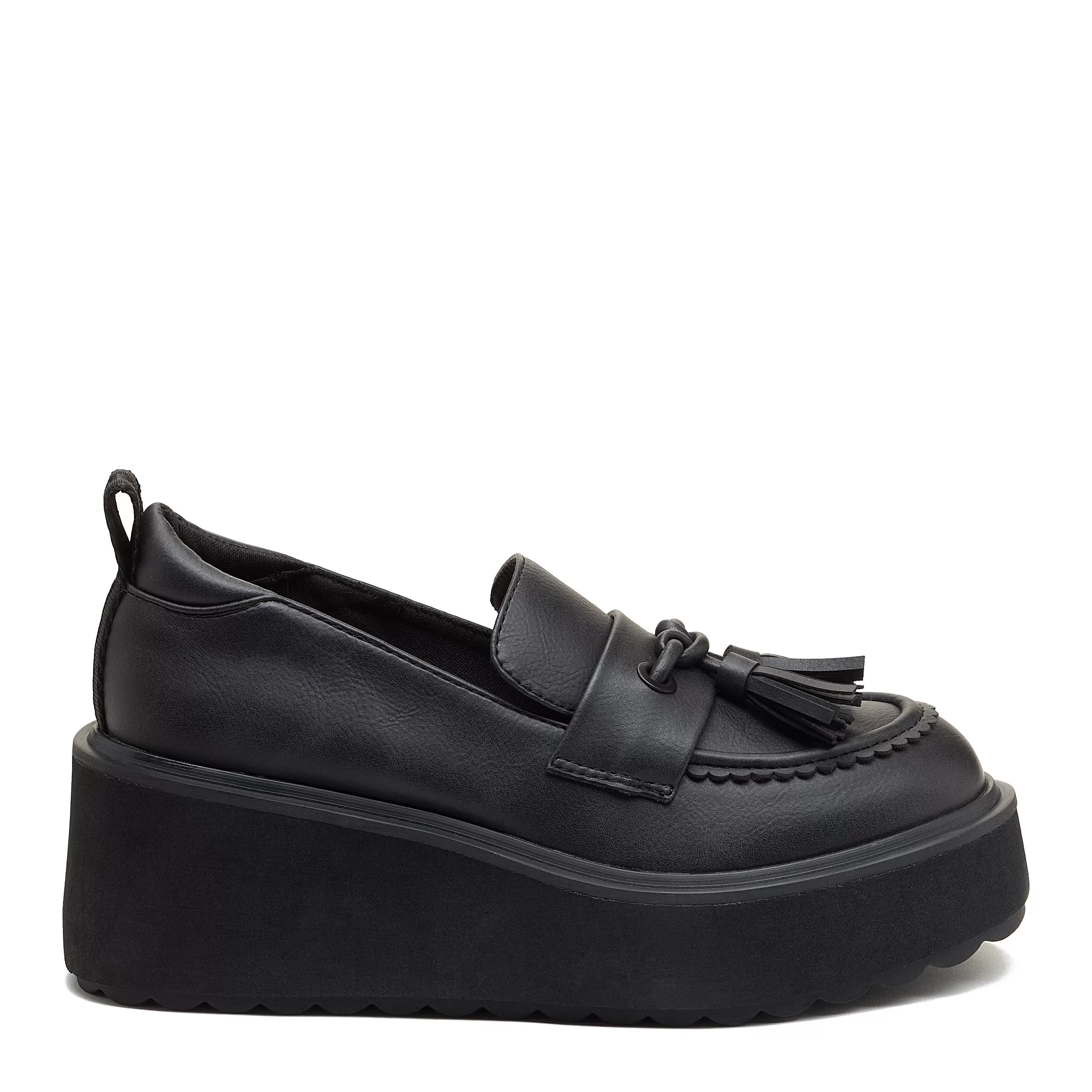 Harper Black Platform Loafer