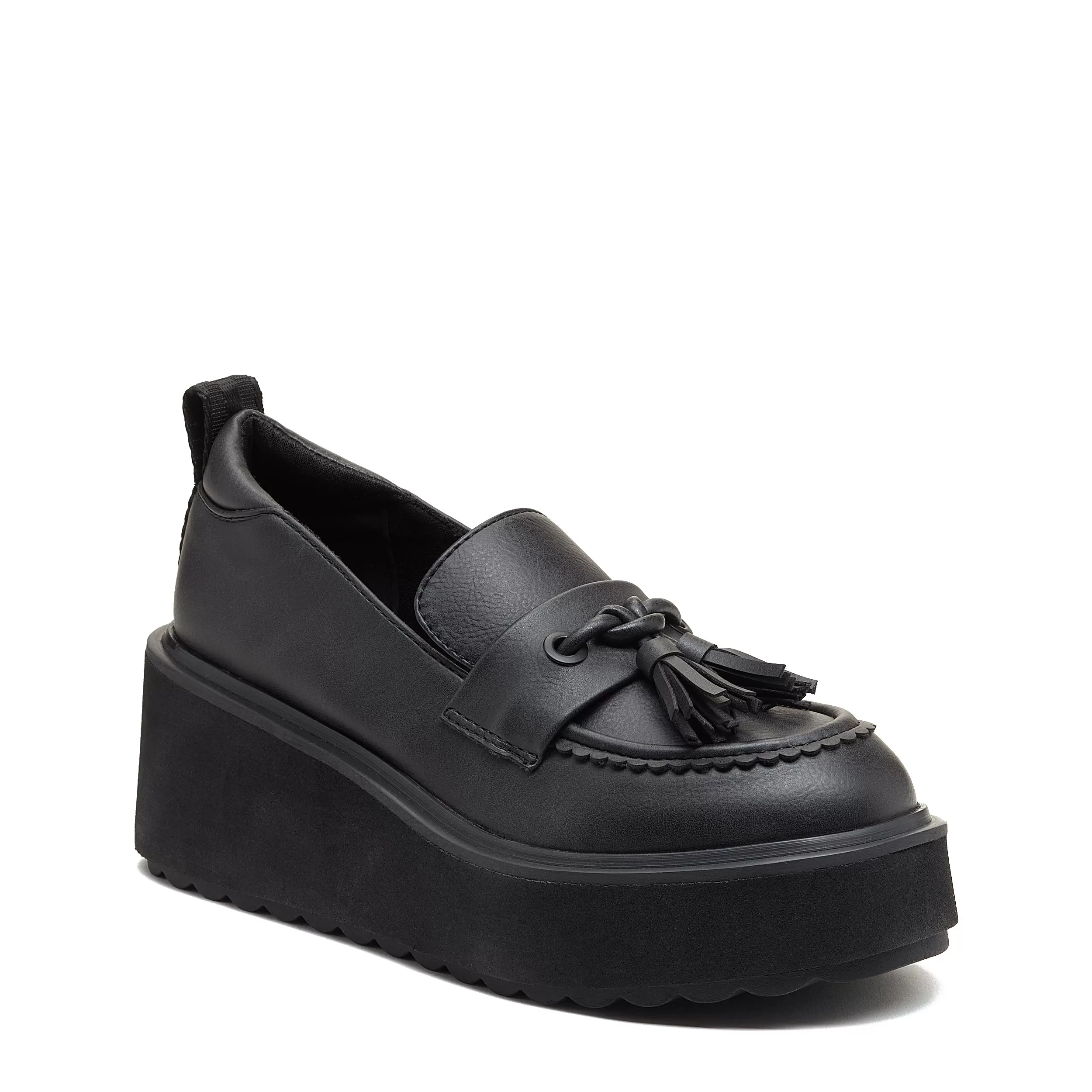 Harper Black Platform Loafer