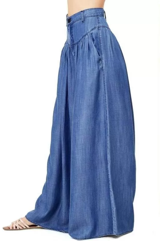 HIPPIE CHICK DENIM FLARE PANTS