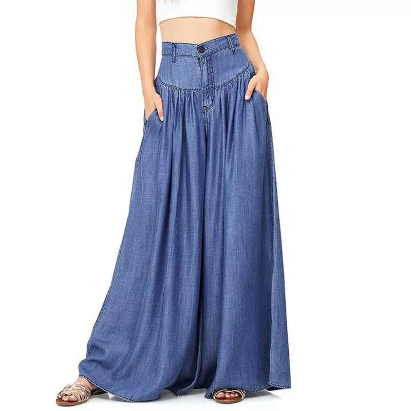 HIPPIE CHICK DENIM FLARE PANTS