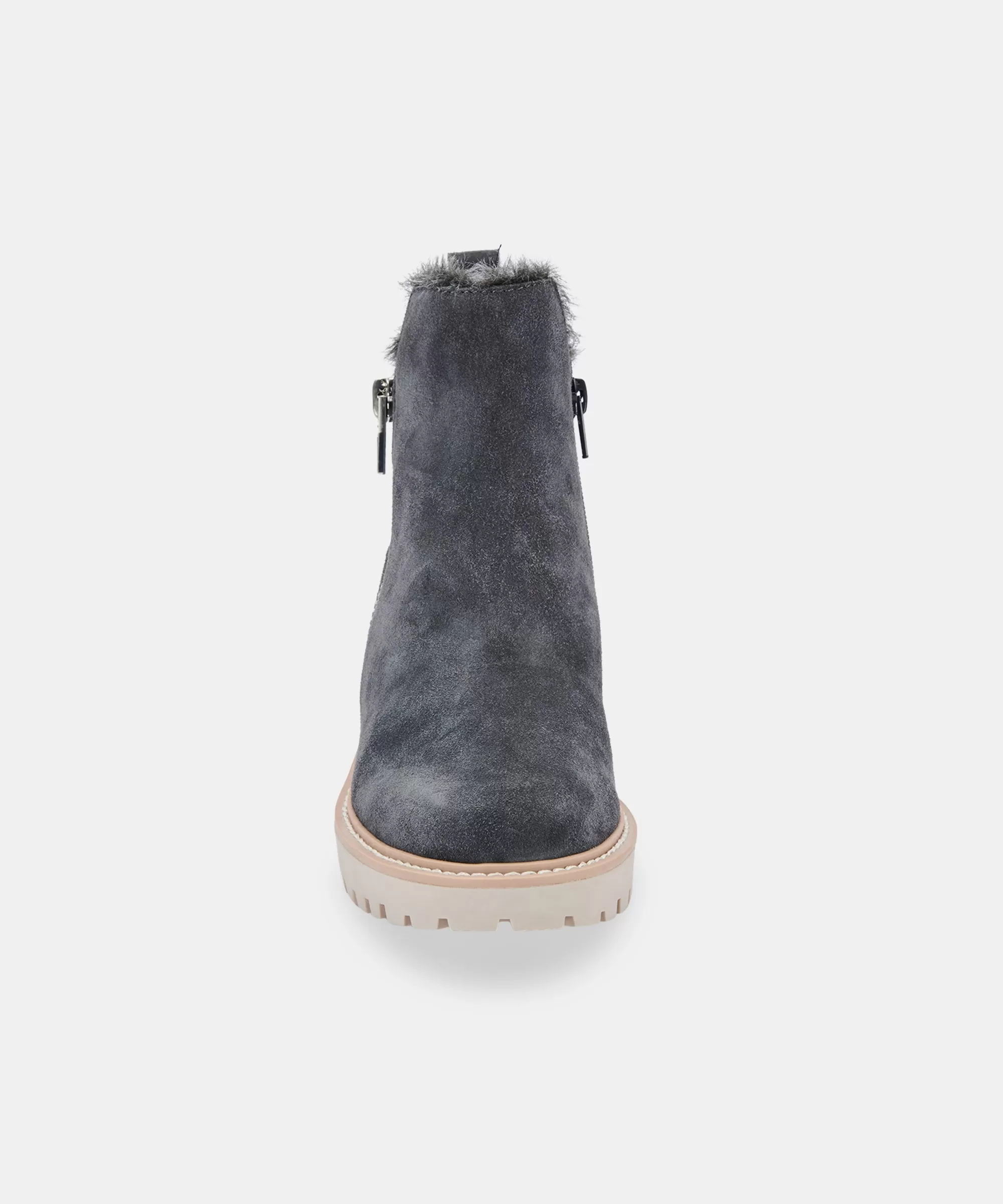 HOLLYN BOOTIES ANTHRACITE SUEDE - re:vita