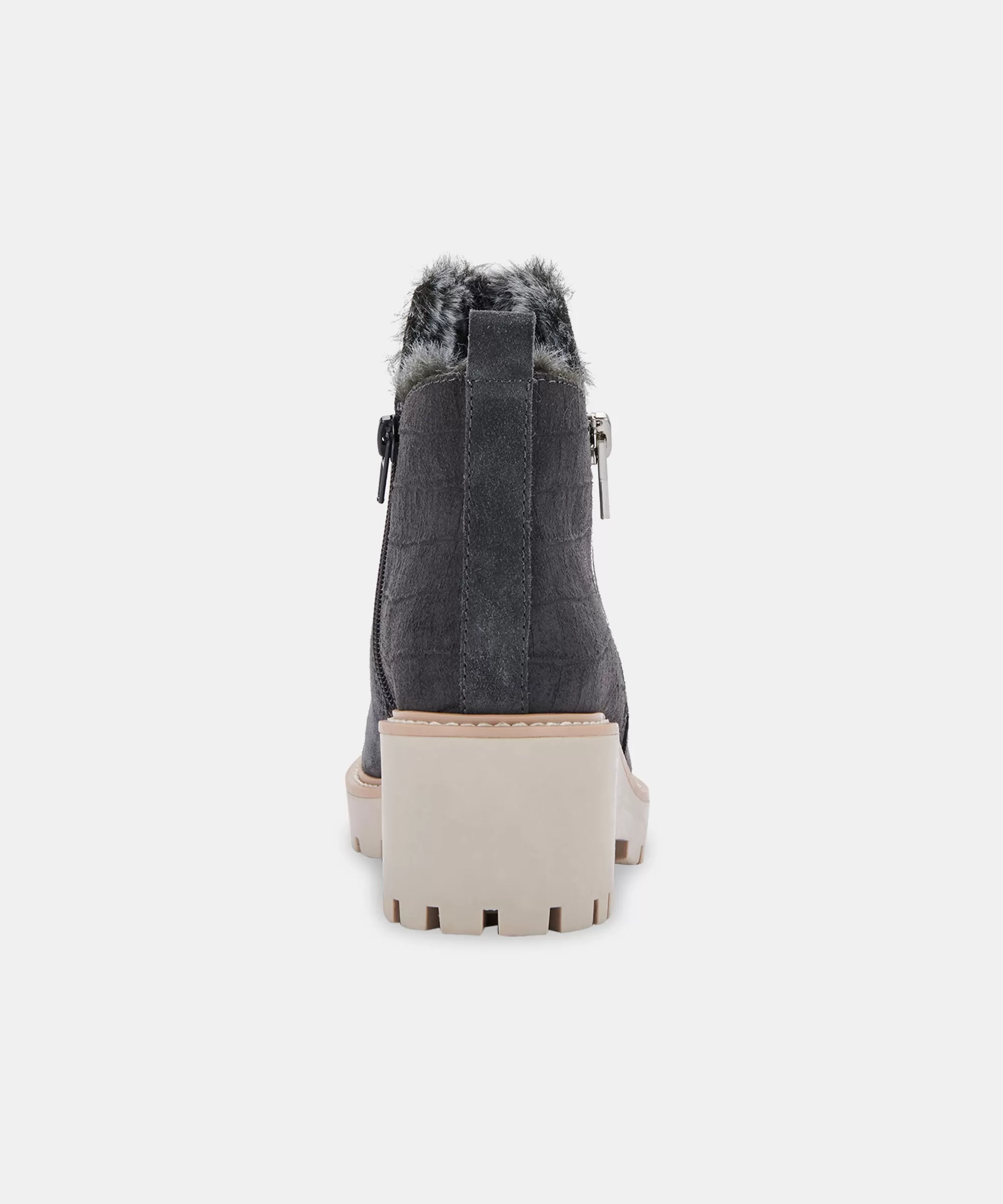 HOLLYN BOOTIES ANTHRACITE SUEDE - re:vita