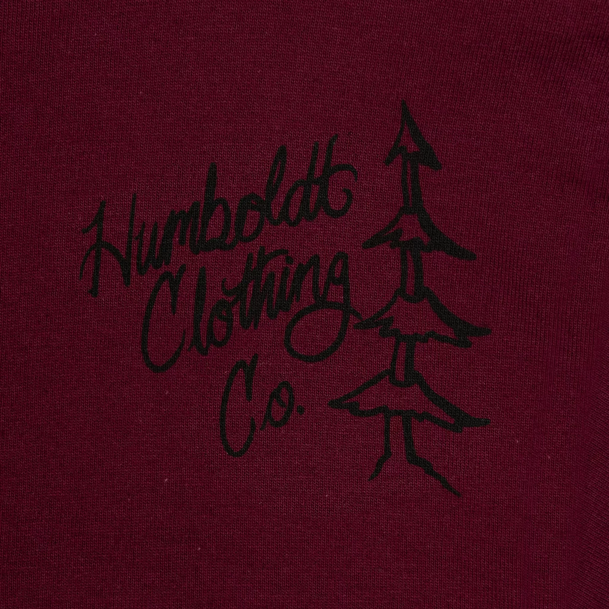 Inked Paradise Tshirt Burgundy