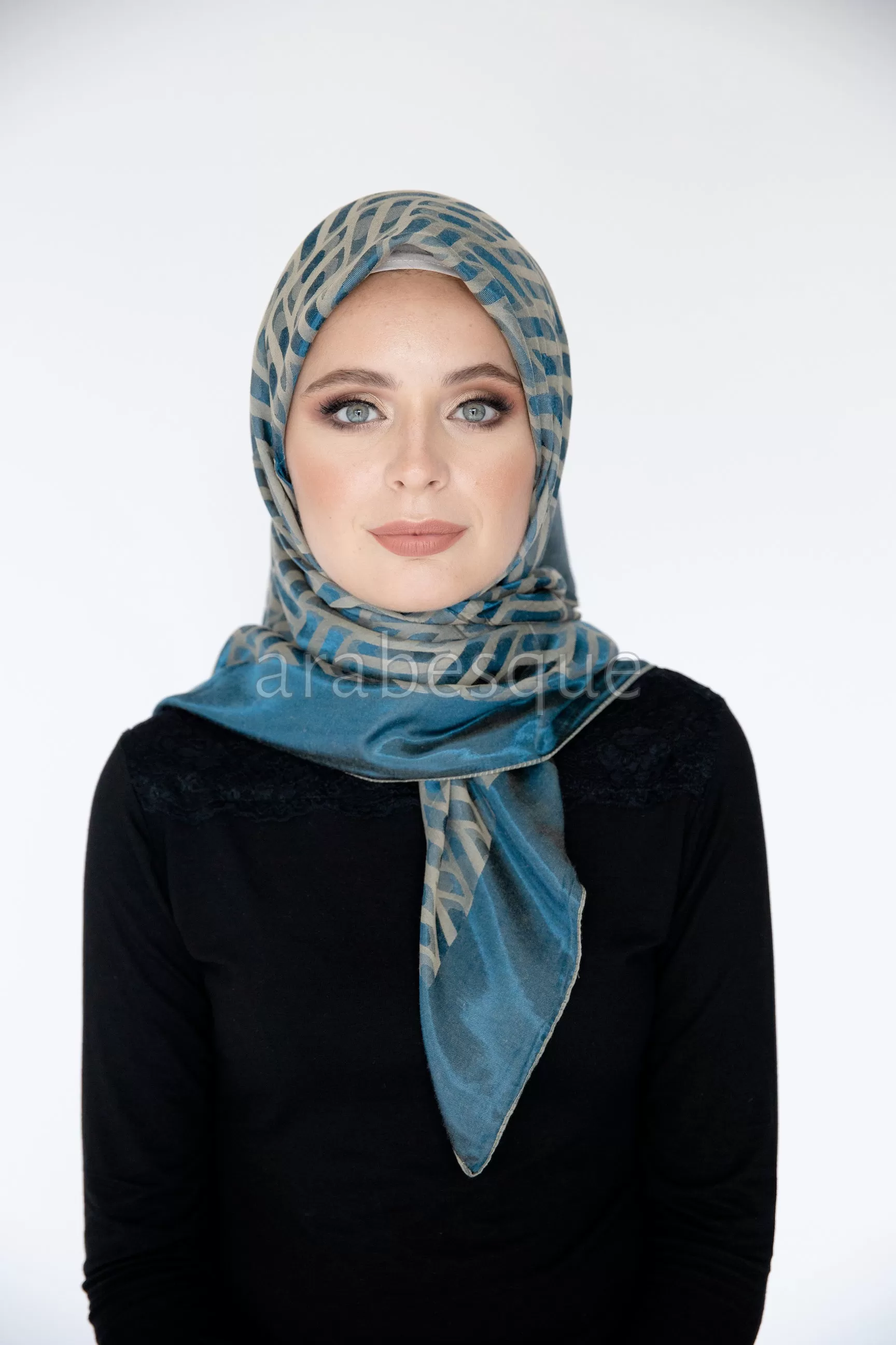 Jacquard Woven Pattern Square Hijab