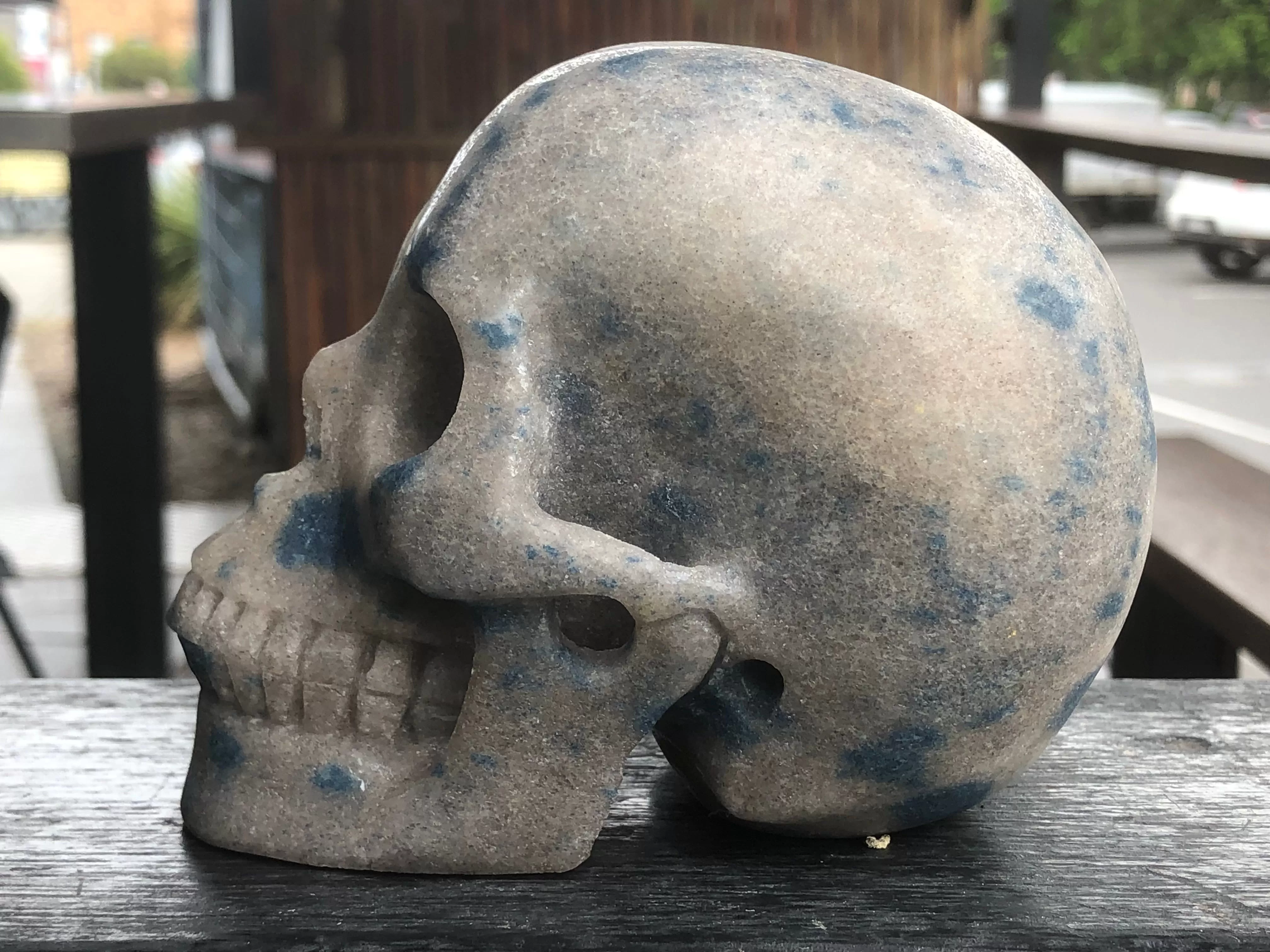 K2 Azurite Skull [1k1573]