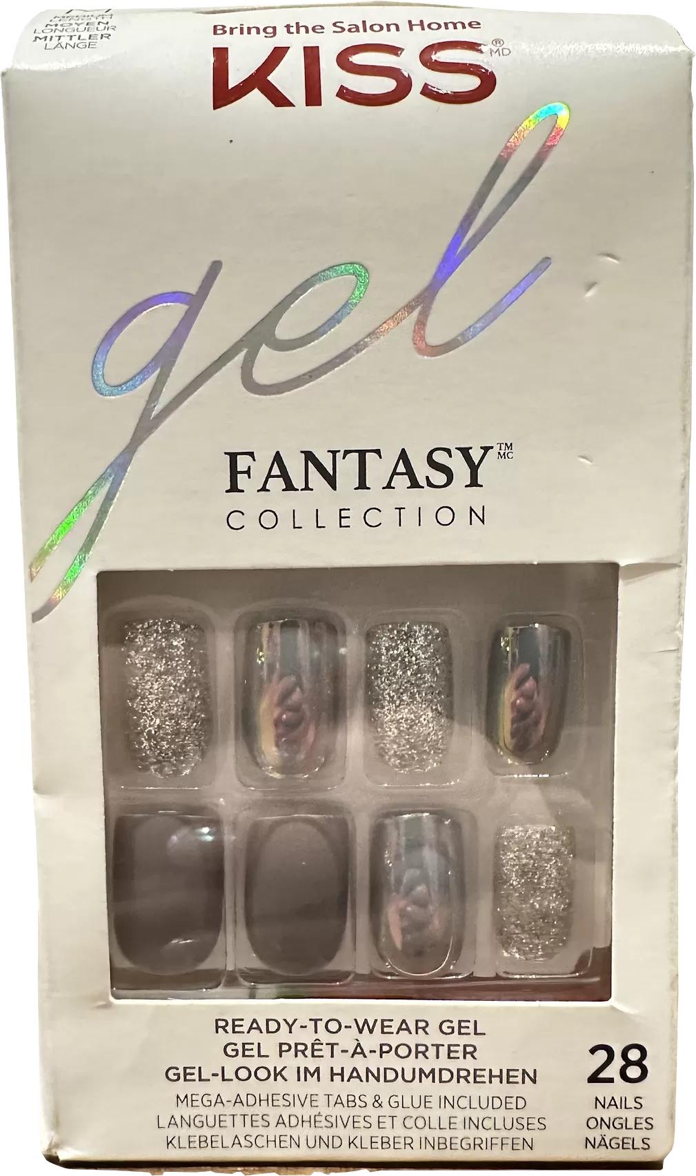 kiss Gel Fantasy Nail Kit Wake Up Call 28 nails