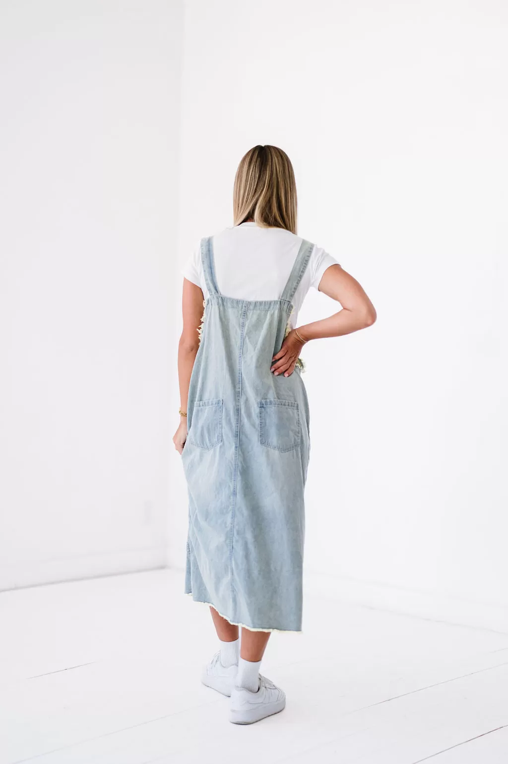 Kristin Denim Overall Dress