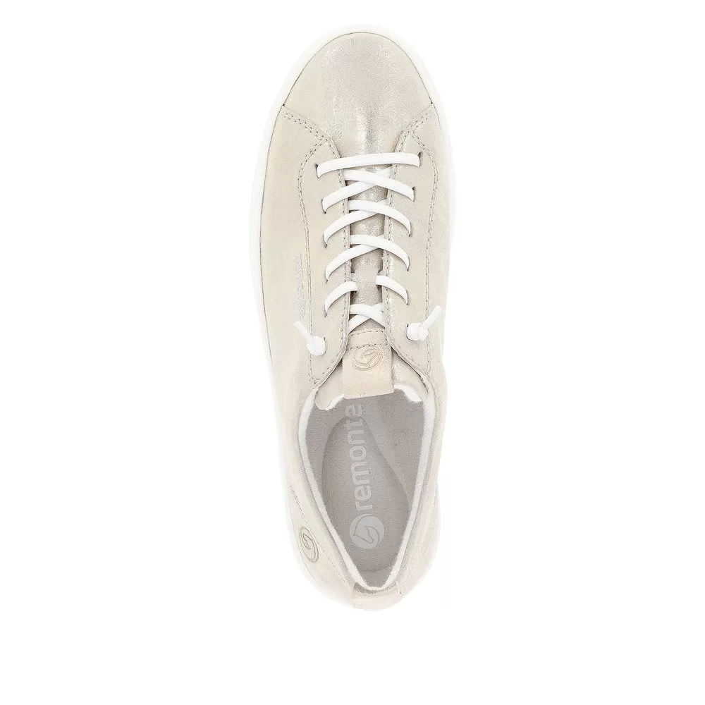 Ladies Remonte Lace Up Trainers Sneakers Metallic  D0913-90 sale