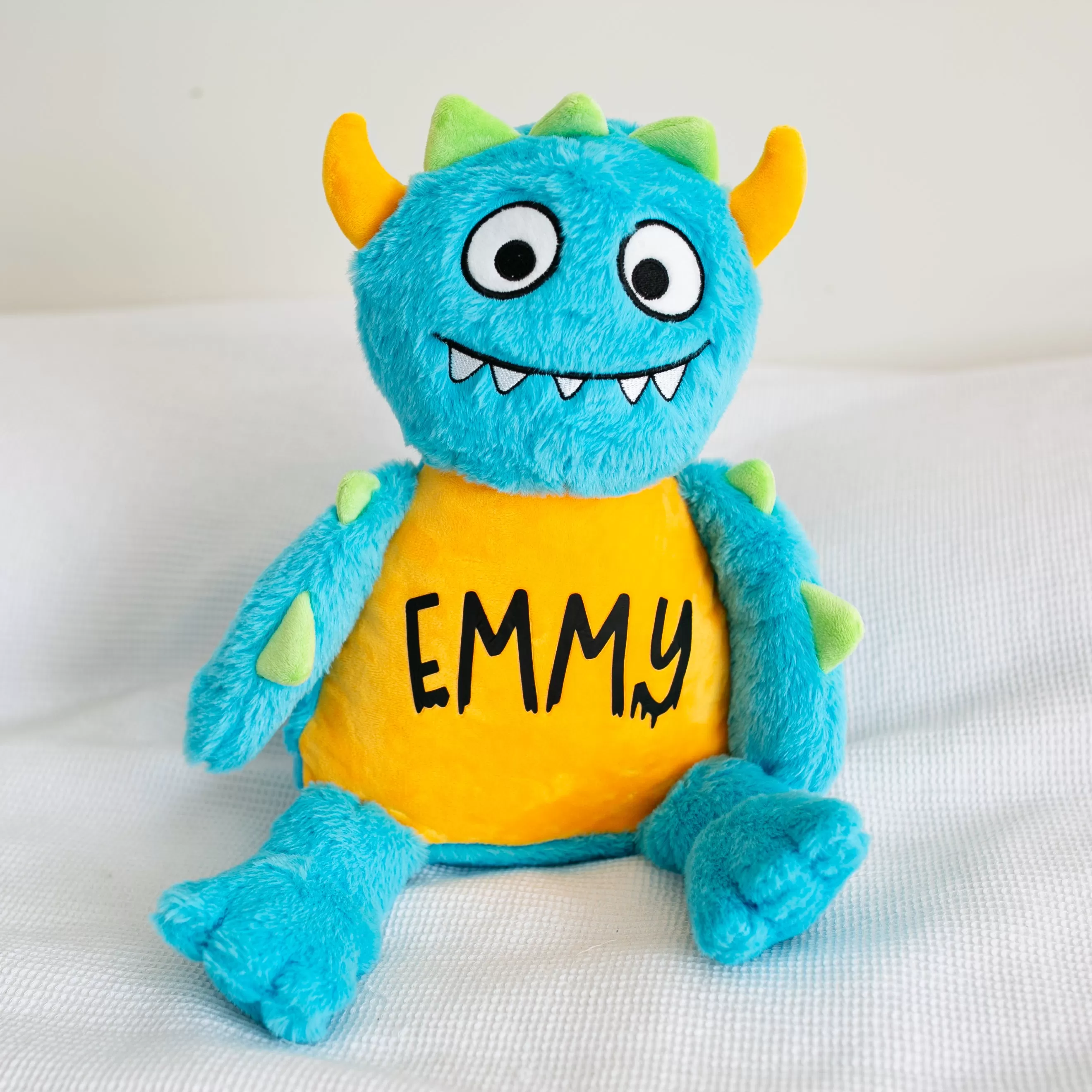 Large Personalised Blue Monster Teddy