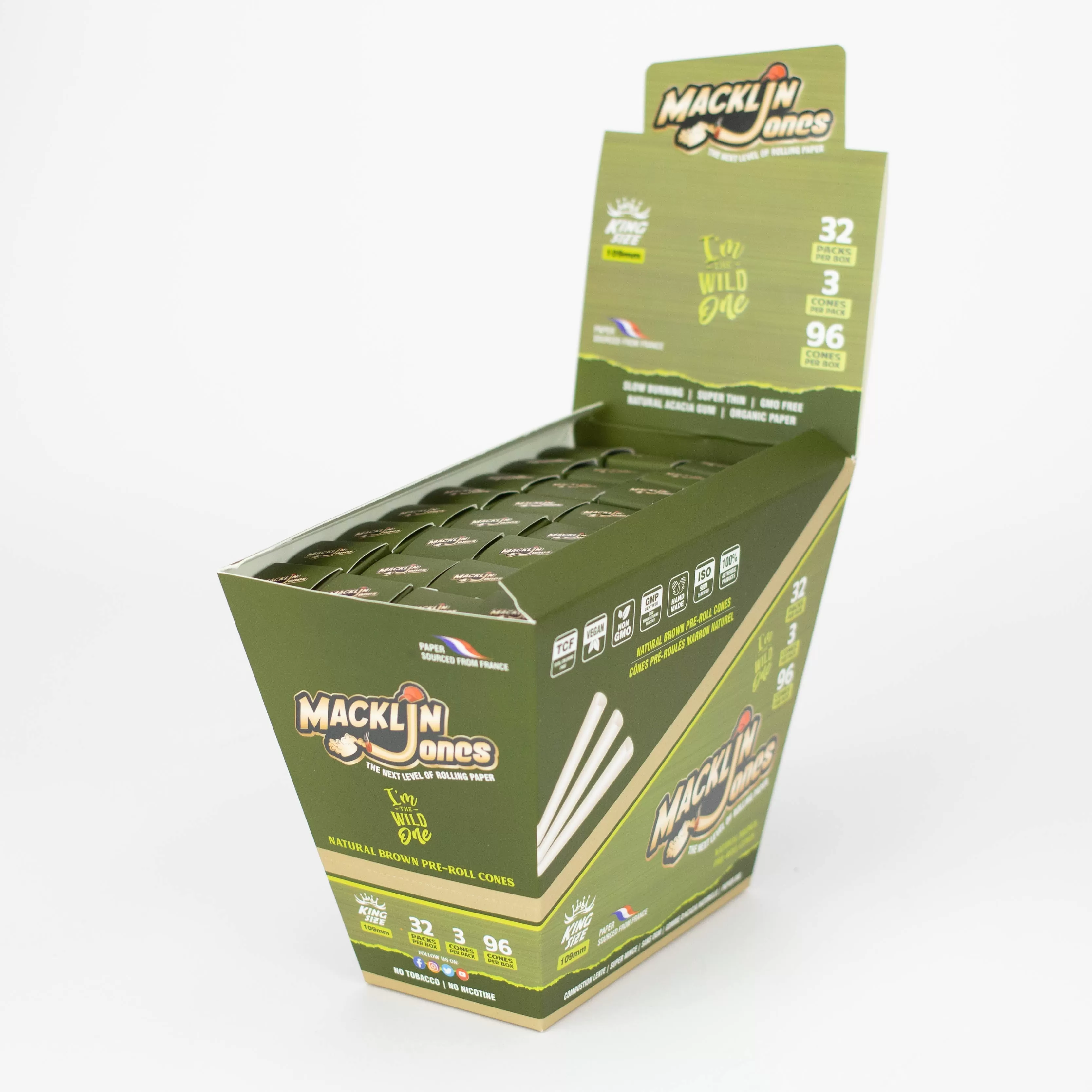 Macklin Jones - Natural Unrefined Pre-Rolled Cones