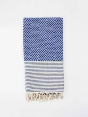 Malibu Hammam Towel, Blue