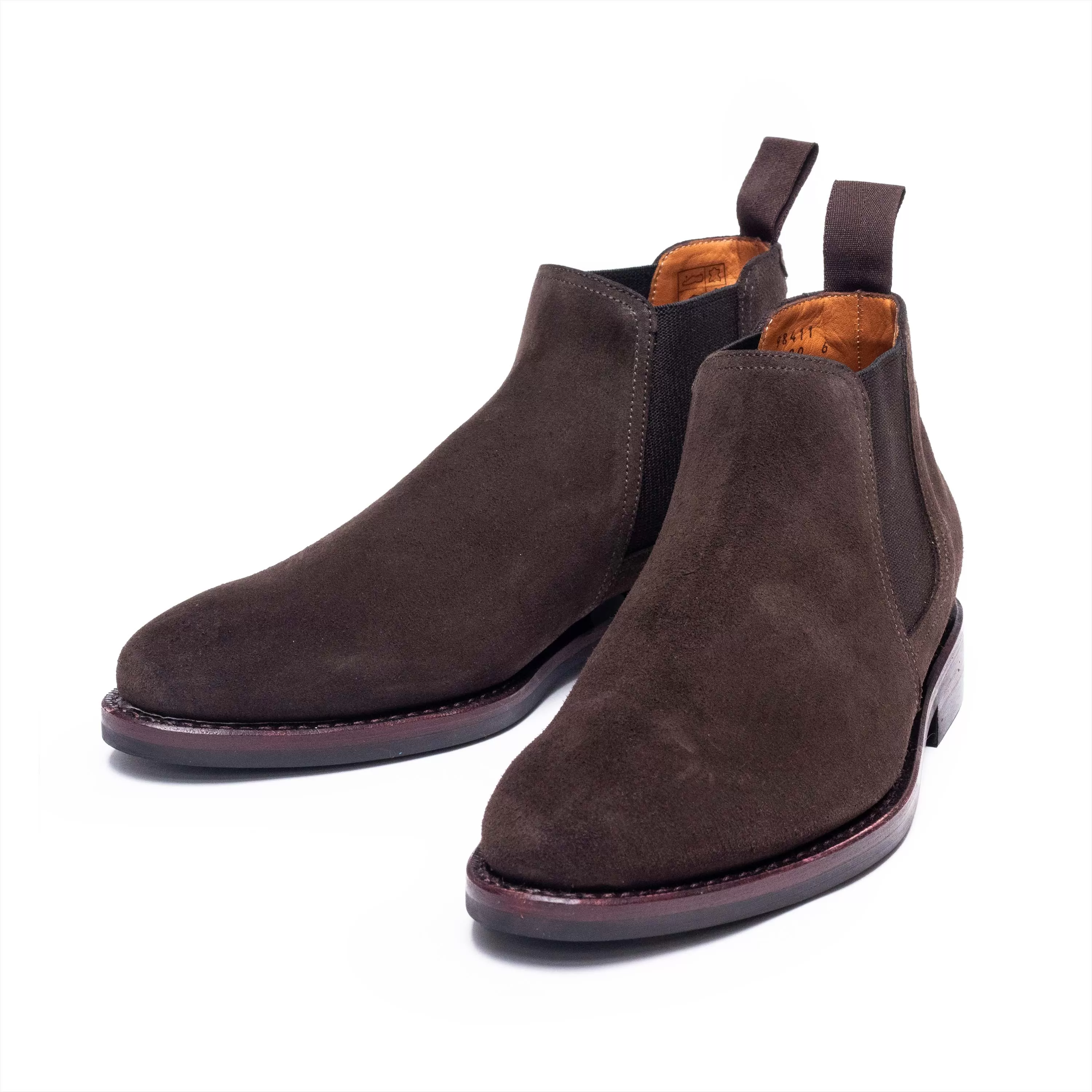 Men's Chelsea Boots / Dark Brown Suede 98411