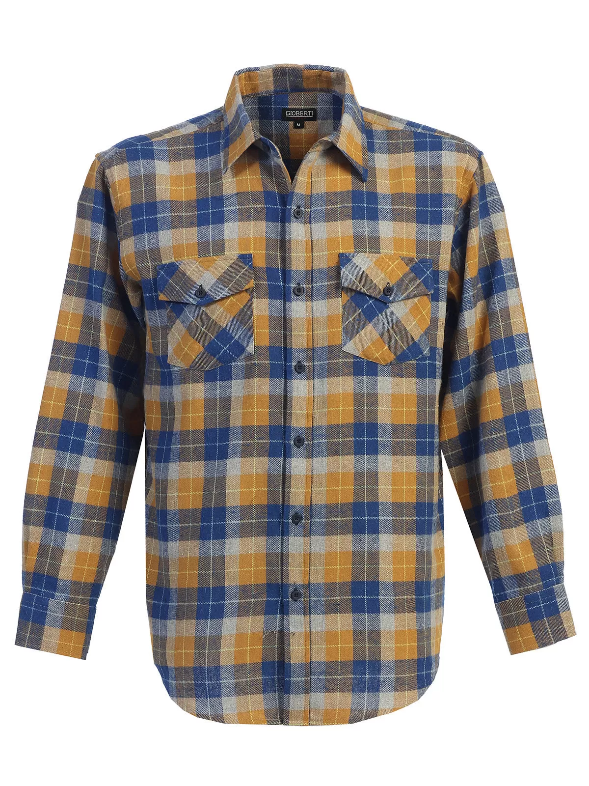 Men's Plaid Flannel Shirt, Size XXL