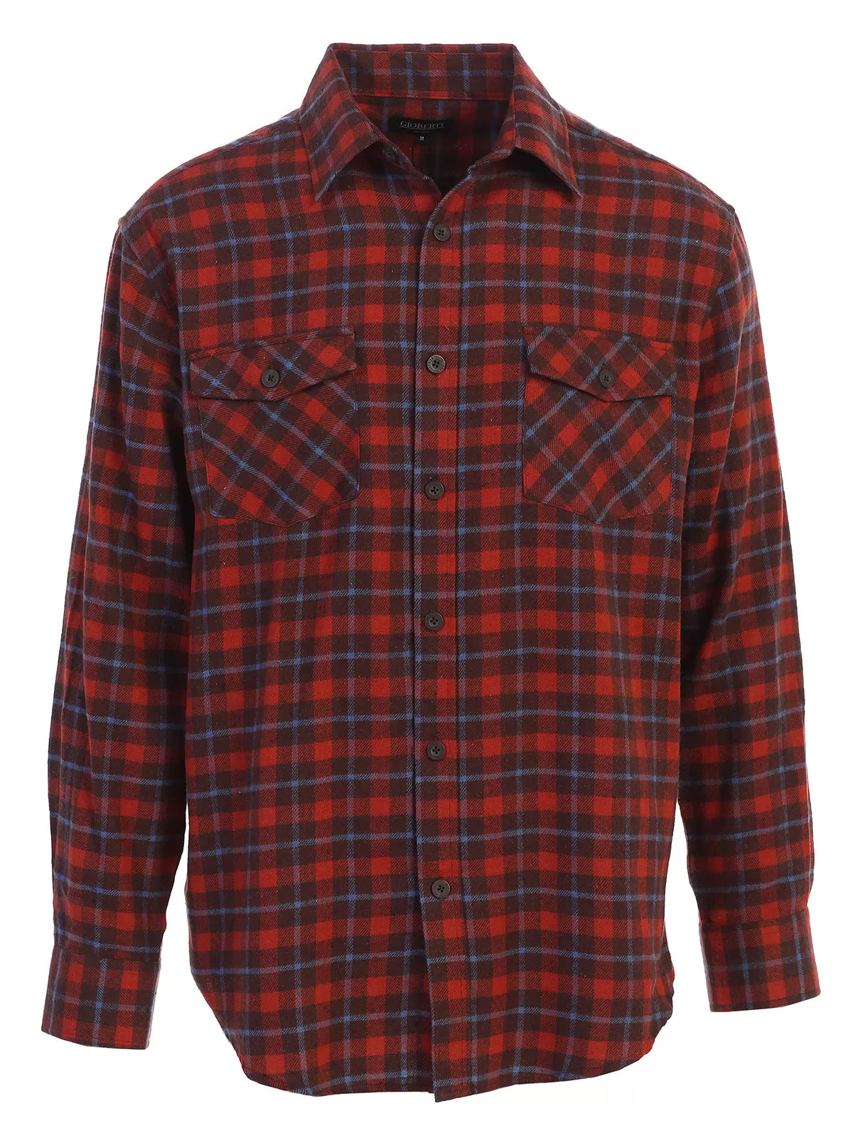 Men's Plaid Flannel Shirt, Size XXL