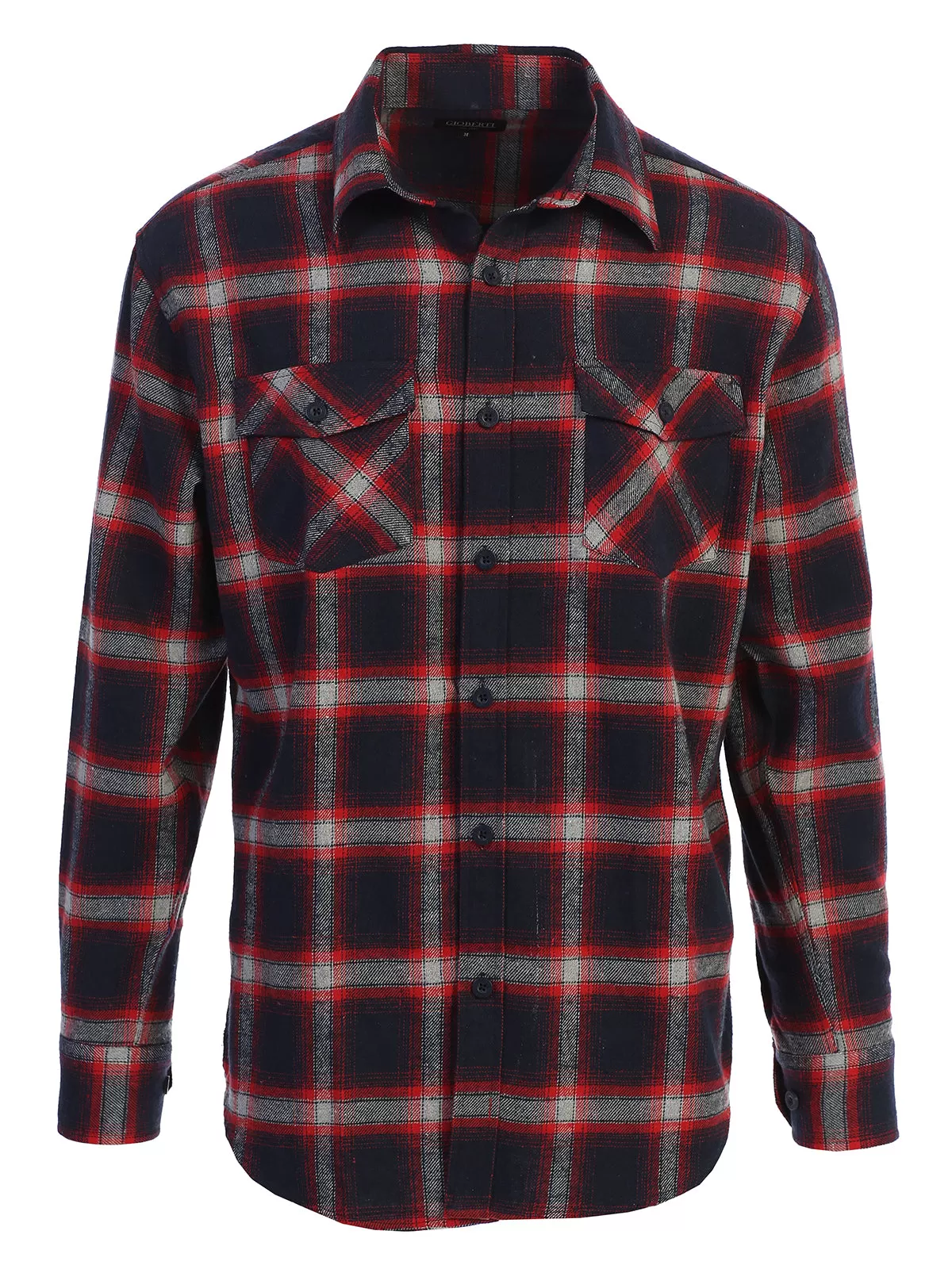 Men's Plaid Flannel Shirt, Size XXL