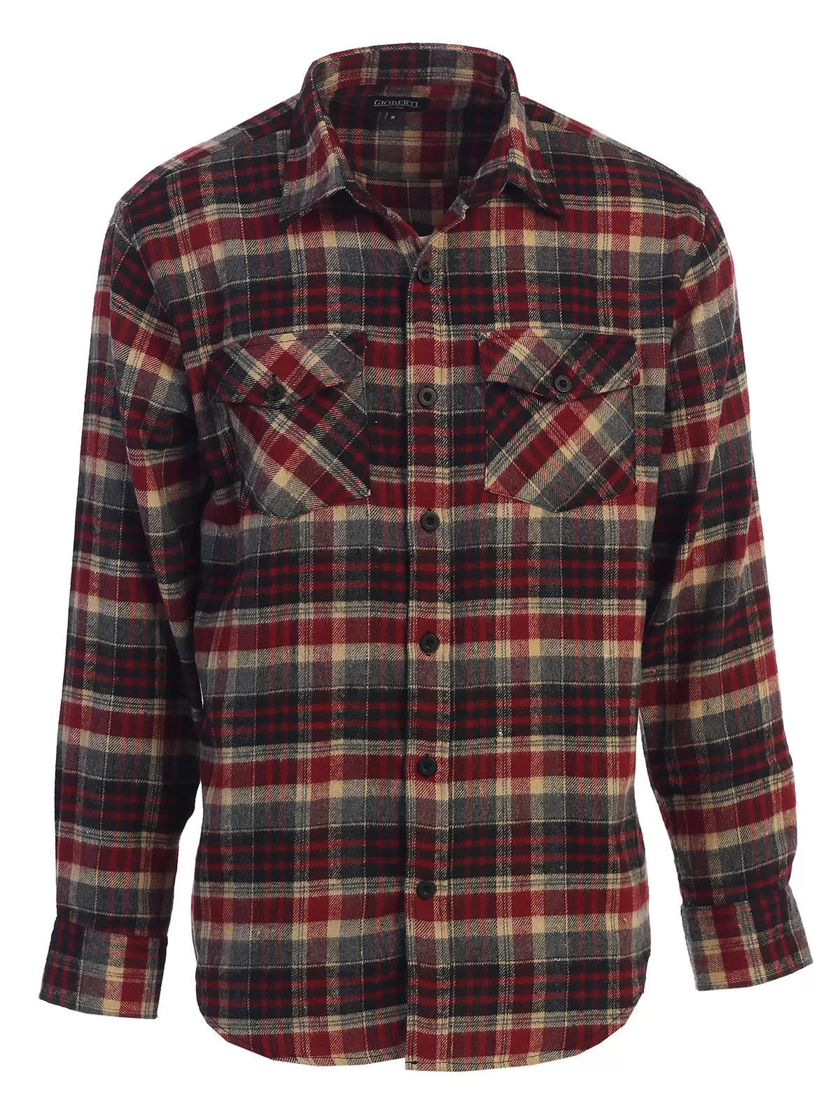 Men's Plaid Flannel Shirt, Size XXL