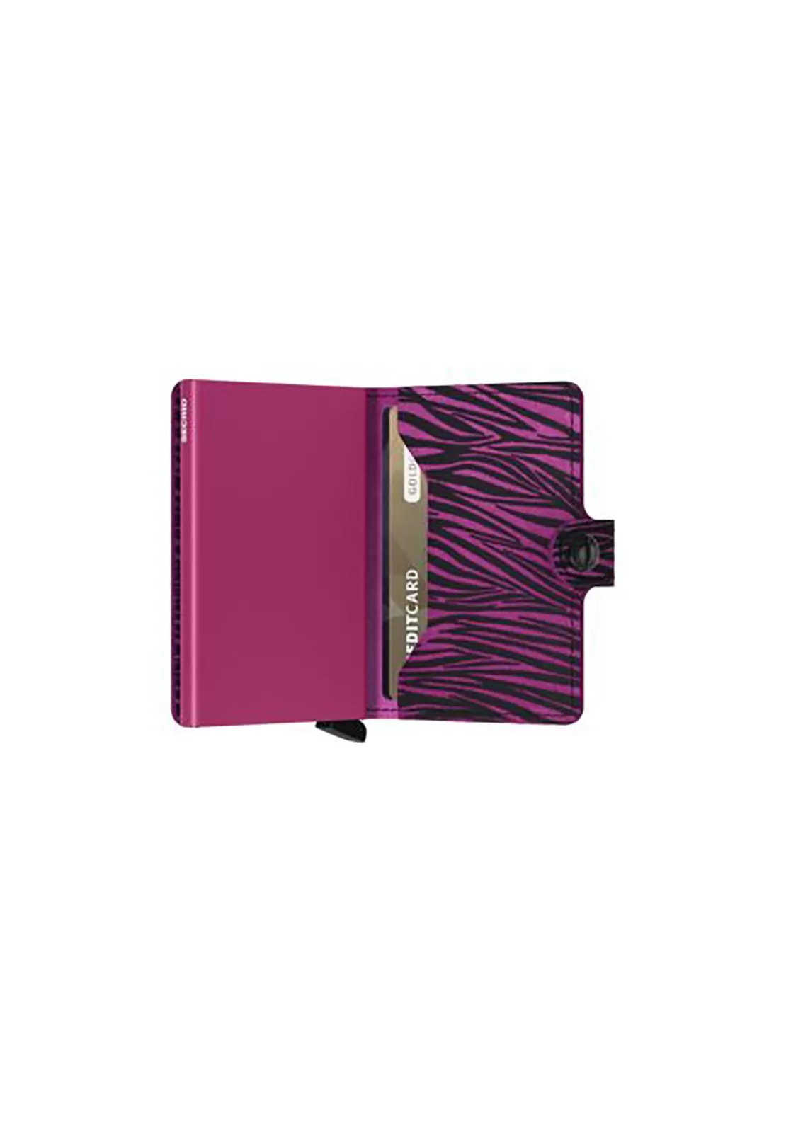 Mini Zebra Wallet - Fuchsia