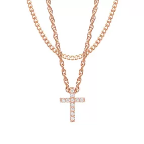 Mister Crucis Rose Gold Necklace