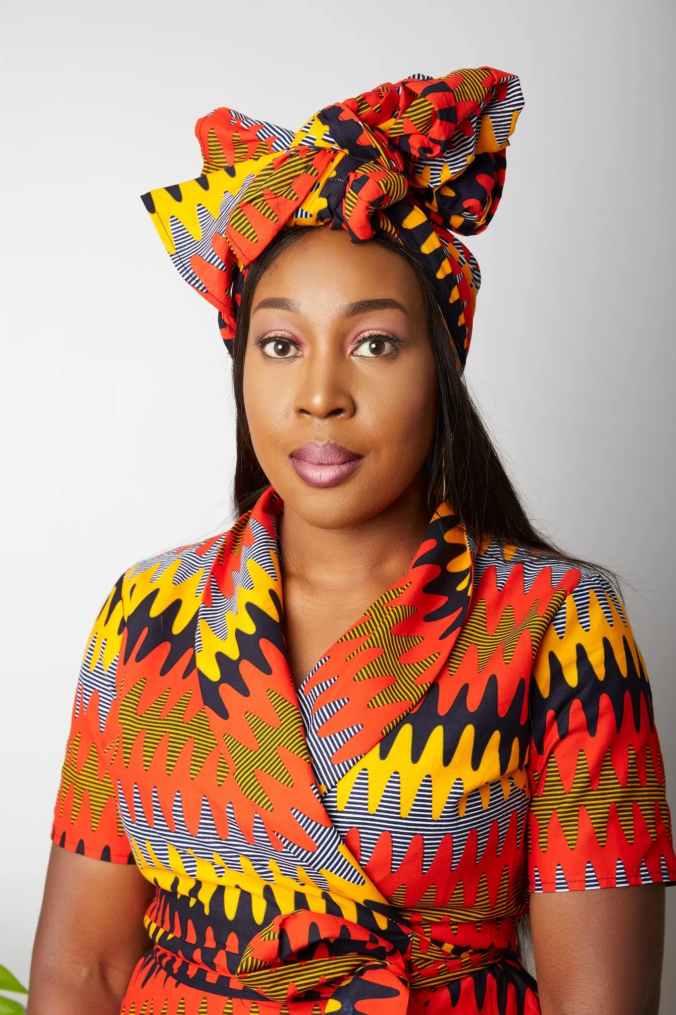 New In African Ankara Print Headwrap/Headtie - Toke