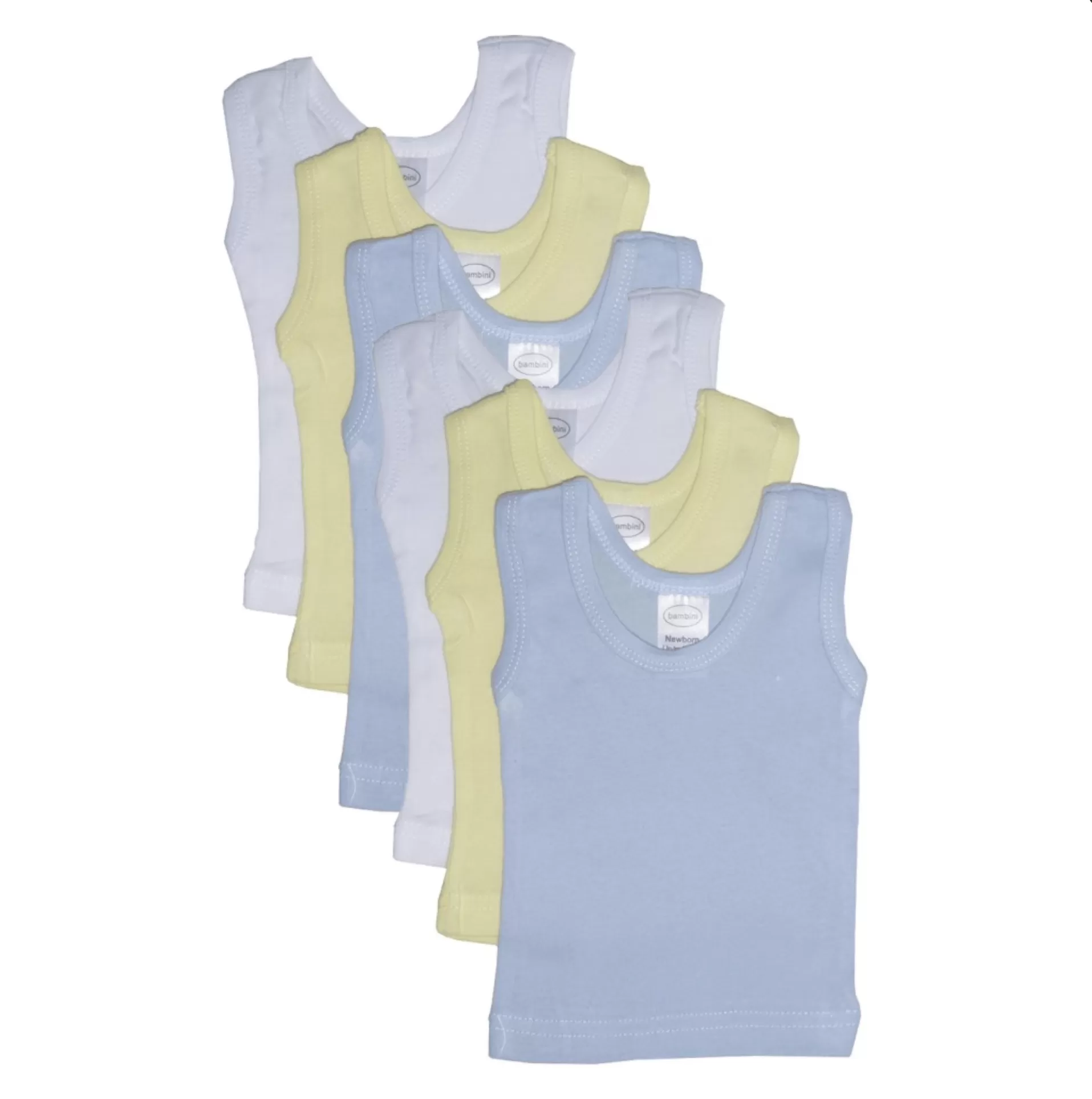 Newborn/Kids Sleeveless Tank bambini Boy's Six Pack Pastel Sleeveless Tank Top (6-Pack)