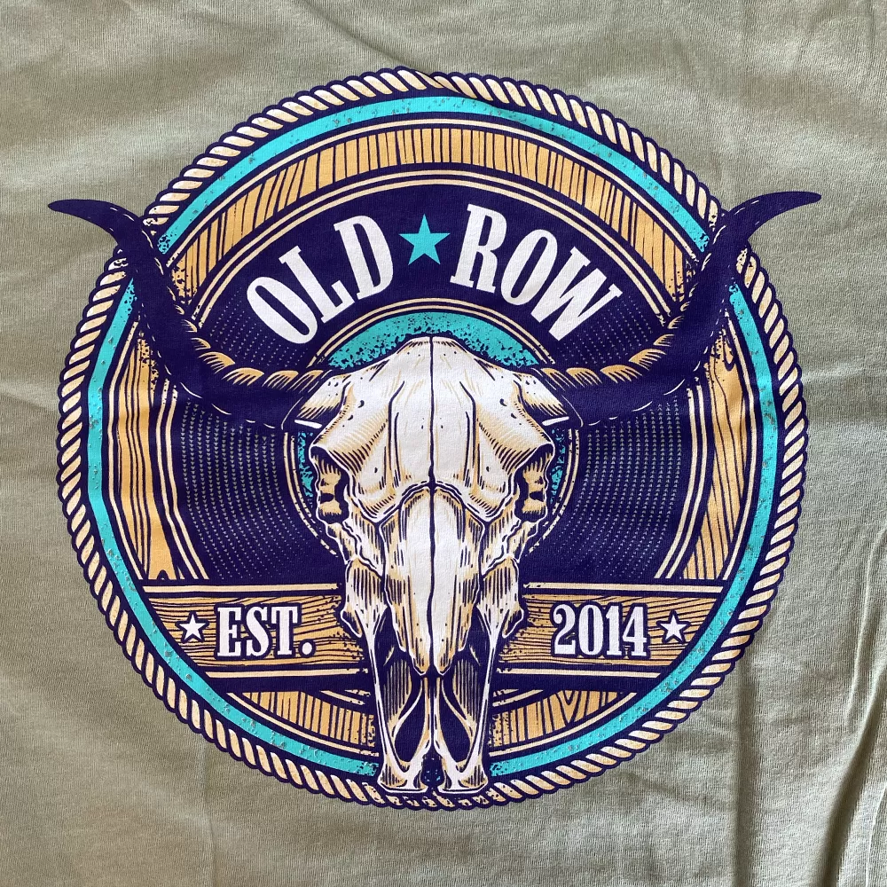 Old Row Outdoors Cow Skull Pocket Tee