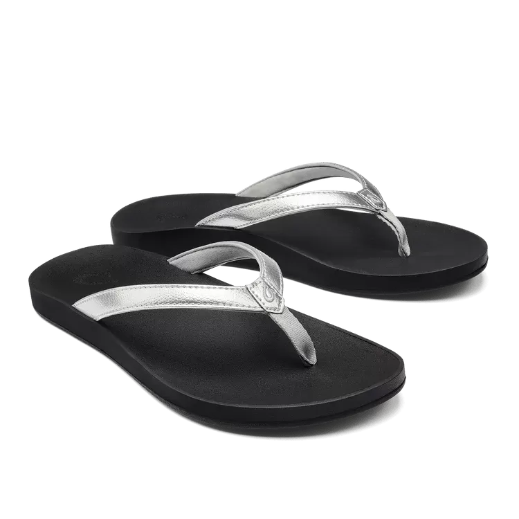 Olukai Women's Puawe - Silver/Black