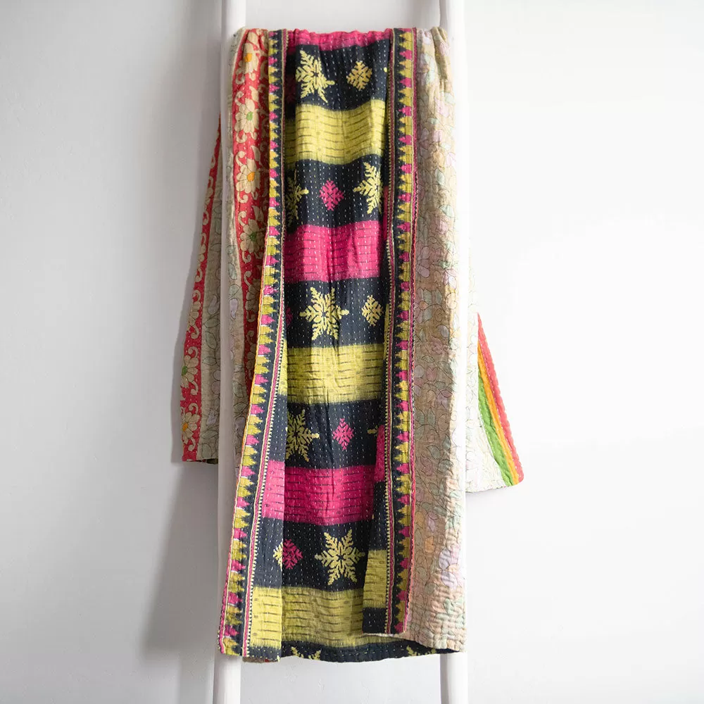 One-of-a-kind Kantha Quilt - KT6220